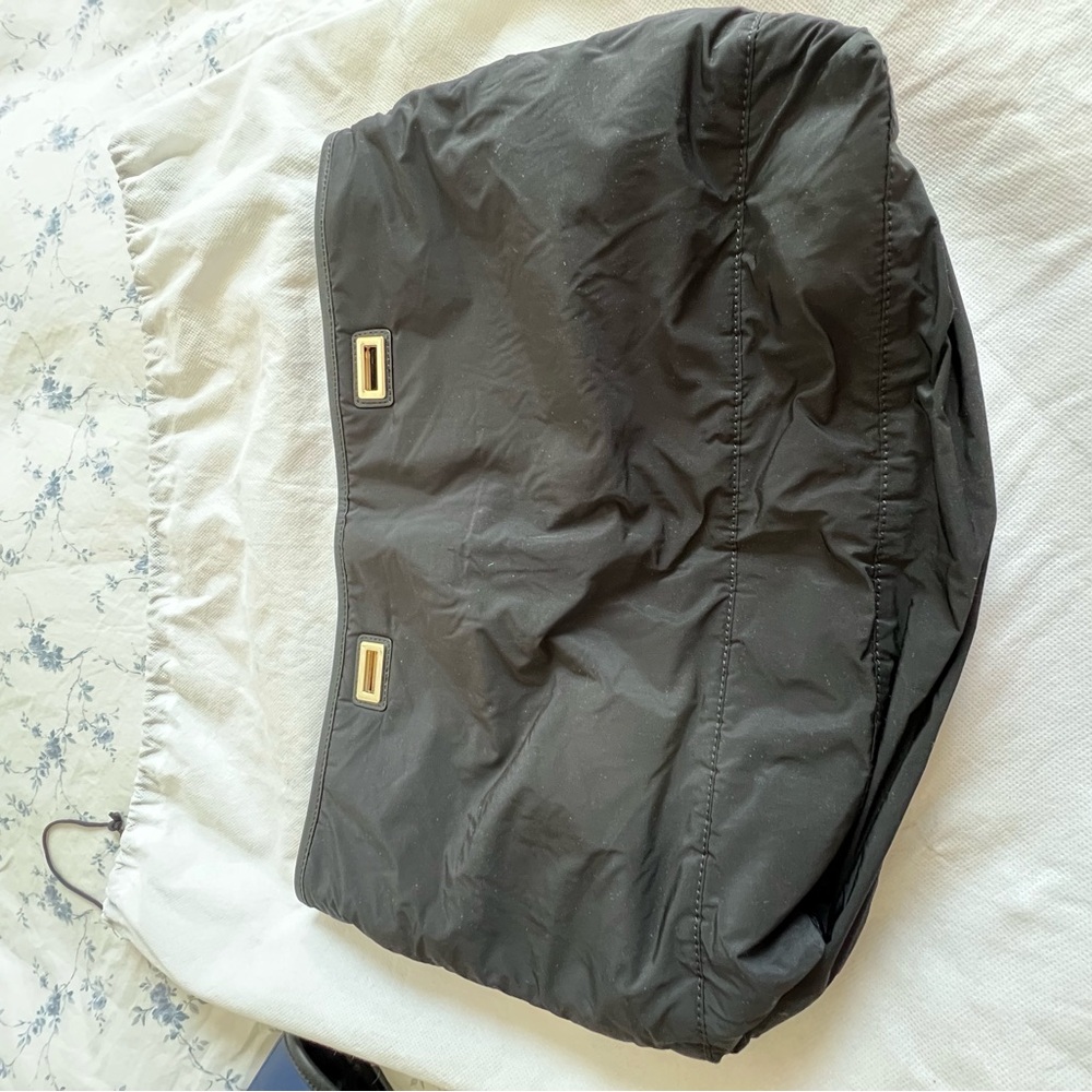 Elegant Black Perforated Tote Bag - Picture 15 of 15